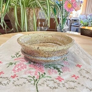 Hand-Thrown Pottery Speckled Stoneware Trinket Bowl
